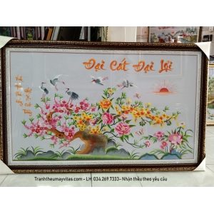 TRANH THÊU MÁY TÂN GIA KT 80x120 TRANH THÊU MÁY TÂN GIA KT 80x120