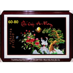 TRANH THÊU MÁY TÙNG HẠC 60x80 TRANH THÊU MÁY TÙNG HẠC 60x80