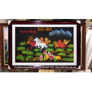 TRANH THÊU MÁY MÃ ĐÁO THÀNH CÔNG 60x80 TRANH THÊU MÁY MÃ ĐÁO THÀNH CÔNG 60x80